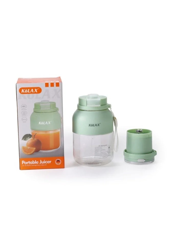 Kolax Portable USB Rechargeable Juicer - 6-Blade Personal Smoothie Blender & Shake Mixer - 400ml BPA-Free Travel Bottle - Compact Wireless Blender for Gym, Office & Travel - Image 3